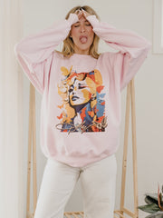 Dolly Parton Mural Pink Sweatshirt