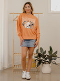 Dolly Parton Raised on Dolly & Tennessee Football Orange Hi-Dive Oversized Crew Sweatshirt