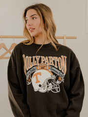 Dolly Parton Raised on Dolly & Tennessee Football Smoke Hi-Dive Oversized Crew Sweatshirt