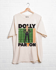 Dolly Parton Rockstar Vols Check Field Off White Thrifted Distressed Tee