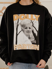 Dolly Parton Tennessee Checkerboard Black Sweatshirt