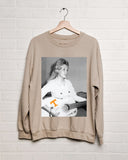 Dolly Parton Tennessee Tattoo Guitar Sand Thrifted Sweatshirt