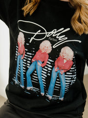 Dolly Parton Triple Threat Black Sweatshirt