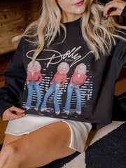 Dolly Parton Triple Threat Black Sweatshirt