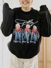 Dolly Parton Triple Threat Black Sweatshirt