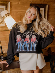 Dolly Parton Triple Threat Black Sweatshirt