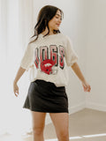Hogs Helmet Fade Off White Thrifted Tee