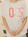 Hogs Quilted Puff Ink Ash Gray Thrifted Tee