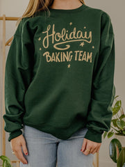 Holiday Baking Team 25 Forest Green Sweatshirt