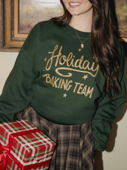 Holiday Baking Team 25 Forest Green Sweatshirt