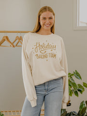 Holiday Baking Team 25 Natural Sweatshirt