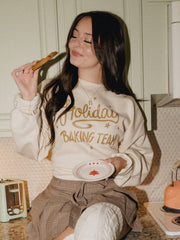 Holiday Baking Team 25 Natural Sweatshirt