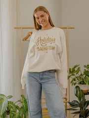 Holiday Baking Team 25 Natural Sweatshirt