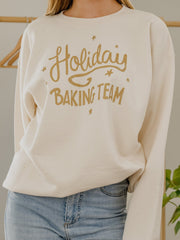 Holiday Baking Team 25 Natural Sweatshirt