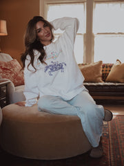 Horse Show White Sweatshirt