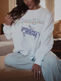 Horse Show White Sweatshirt