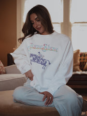 Horse Show White Sweatshirt
