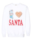 I Heart Santa White Sweatshirt