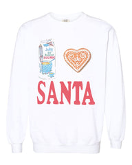 I Heart Santa White Sweatshirt