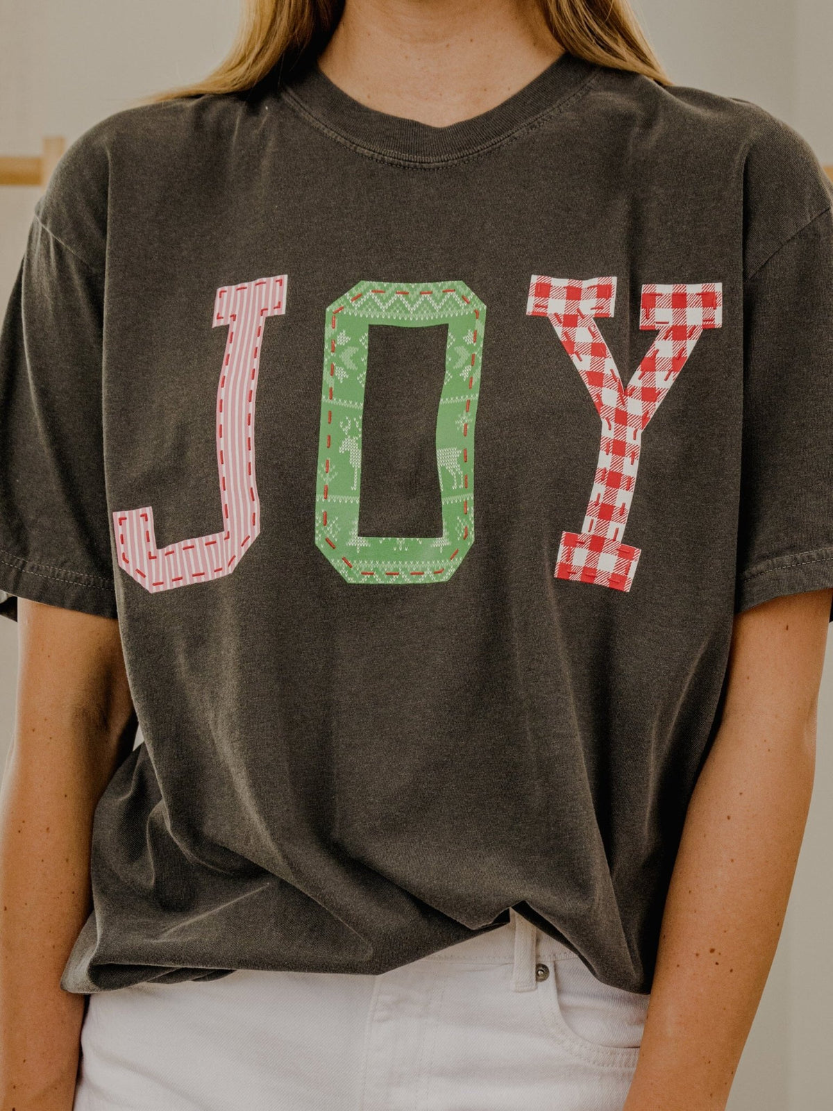 Joy Quilted Puff Ink Pepper CC Tee