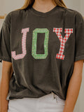 Joy Quilted Puff Ink Pepper CC Tee