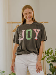Joy Quilted Puff Ink Pepper CC Tee
