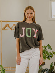 Joy Quilted Puff Ink Pepper CC Tee