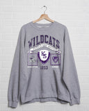 KSU Wildcats Prep Patch Gray Thrifted Sweatshirt
