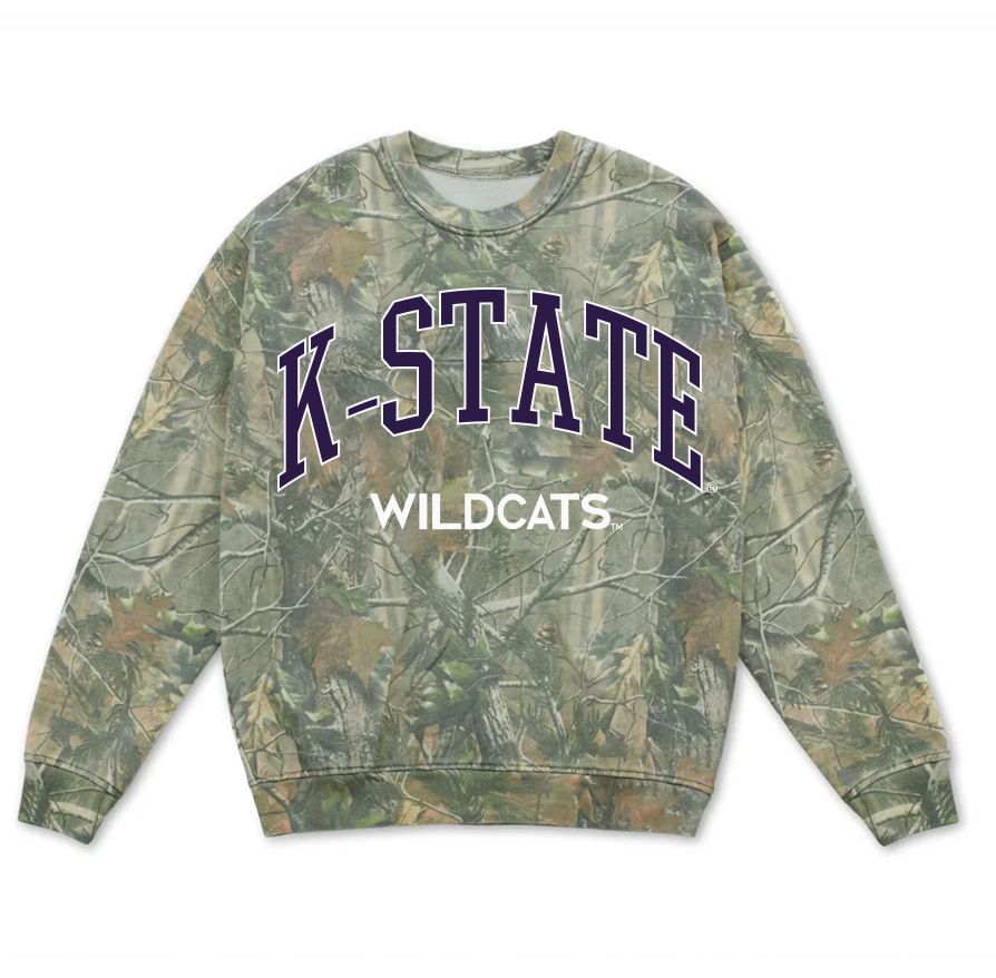 KSU Wildcats Filled Gault Camouflage Sweatshirt