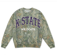 KSU Wildcats Filled Gault Camouflage Sweatshirt