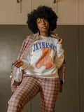 KU Jayhawks Basketball Bear White Sweatshirt