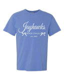 KU Jayhawks Established Bows Blue Tee