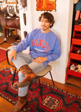 KU Jayhawks Filled Gault Flo Blue Sweatshirt