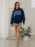 KU Jayhawks Mono Puff Ink Navy Sweatshirt