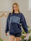 KU Jayhawks Mono Puff Ink Navy Sweatshirt