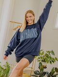 KU Jayhawks Mono Puff Ink Navy Sweatshirt