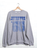 KU Jayhawks Player Ash Gray Thrifted Sweatshirt