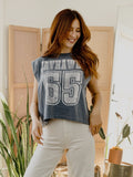 KU Jayhawks Player Navy Tank