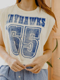 KU Jayhawks Player Off White Tank