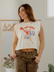 KU Jayhawks Rah Rah Off White Tank