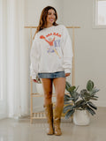KU Jayhawks Rah Rah White Sweatshirt