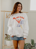 KU Jayhawks Rah Rah White Sweatshirt