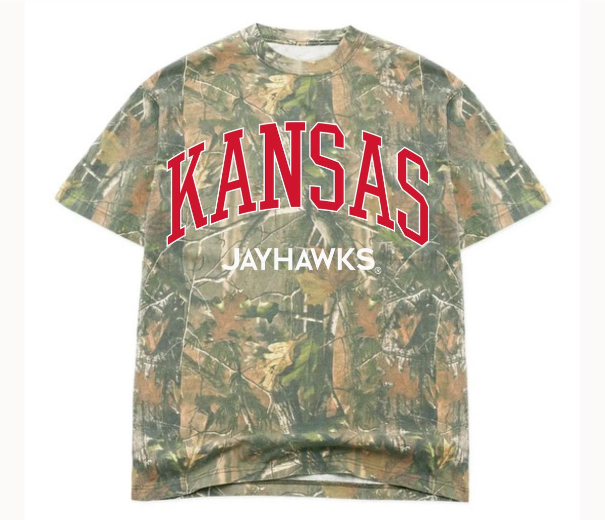 KU Jayhawks Filled Gault Camouflage Tee