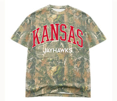 KU Jayhawks Filled Gault Camouflage Tee