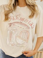 Las Sardinias Off White Thrifted Tee