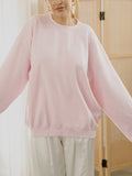 LivyLu Blank Thrifted Pink Sweatshirt