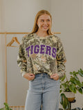 LSU Tigers Filled Gault Camouflage Sweatshirt