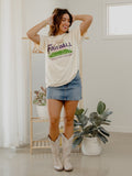 LSU Tigers Football Field Off White Thrifted Tee