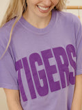 LSU Tigers Mono Puff Ink Violet Tee