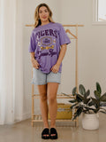 LSU Tigers Patches 25 Violet Tee